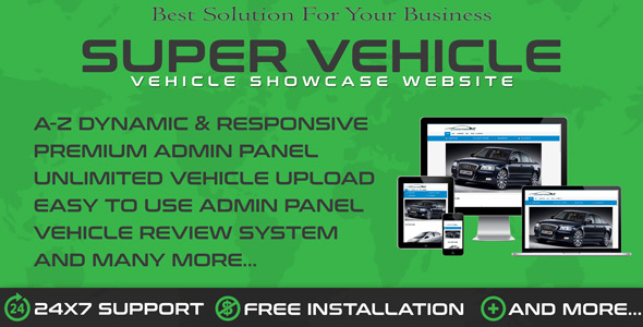 Auto Dealership & Vehicle Showroom WebSys