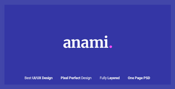 Anami - Creative Agency PSD Templates