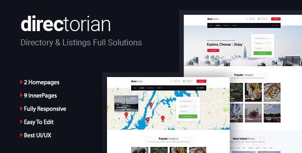 Directorian - Directory Listing HTML5 Template