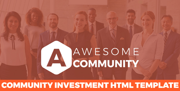 Awesome Community -  Financial Business HTML Template