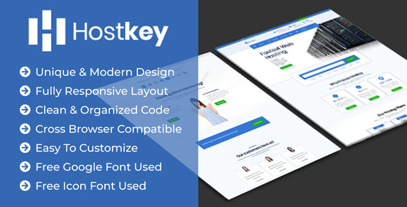 HostKey - WebHosting HTML Template