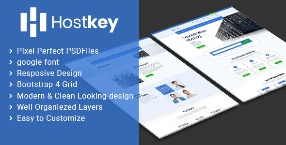 HostKey - WebHosting PSD Template