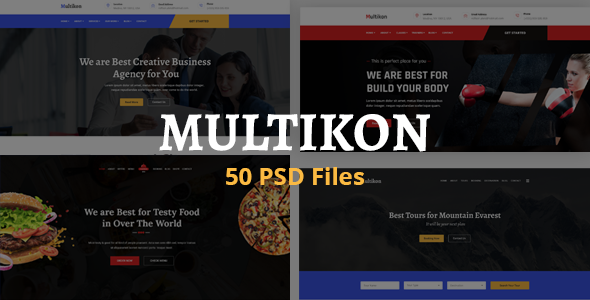Multicon - Multipurpose Business PSD Template
