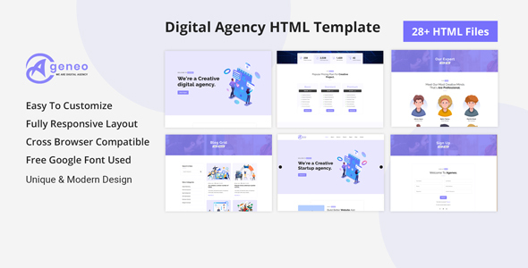 Ageneo - Digital Agency & Portfolio HTML5 Template